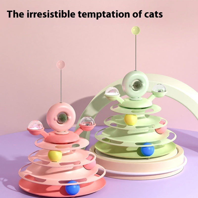 Cat Toy Tower - Make Your Cat Play More