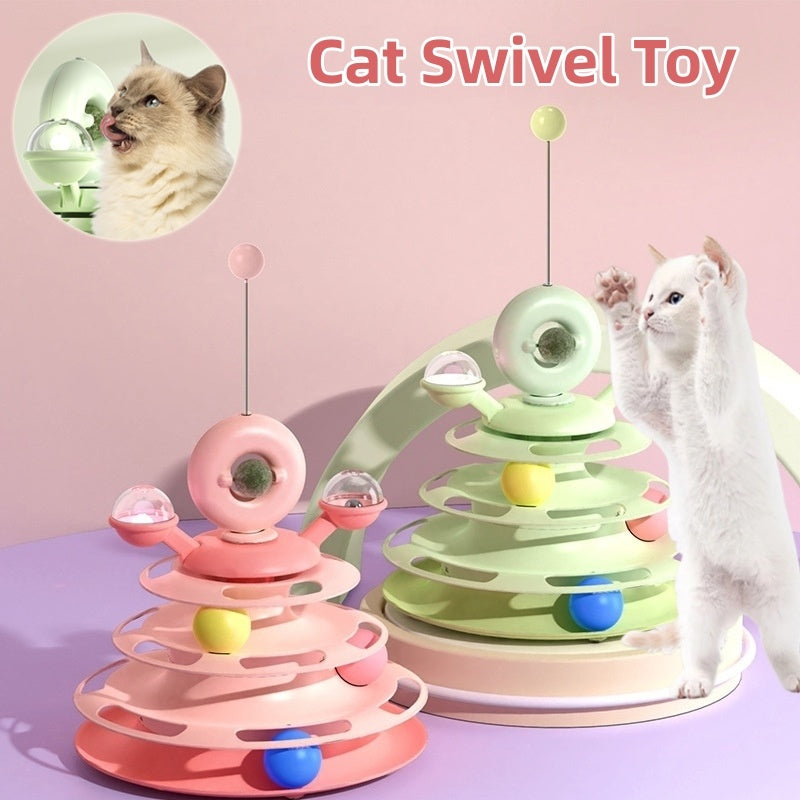 Cat Toy Tower - Make Your Cat Play More